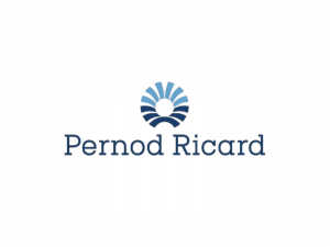 Logotype Pernod Ricard France bleu clair et bleu foncé