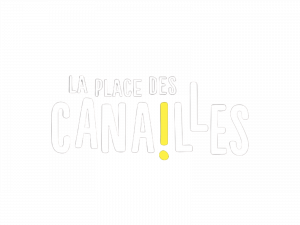 Logotype blanc La Place des Canailles